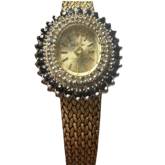 Da Vinci by Lucien Piccard ~50 Sapphire Diamond ladies watch brand new battery main image 11